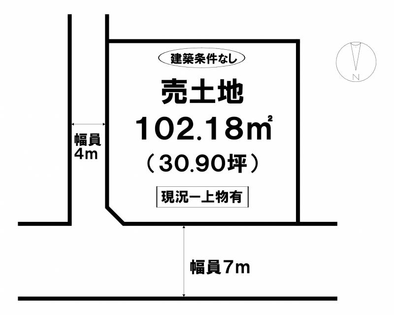 松山市東垣生町  の区画図