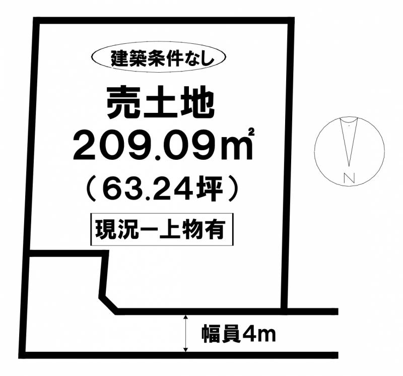 松山市谷町  の区画図