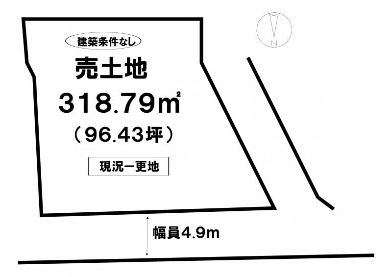 松山市古三津  の区画図