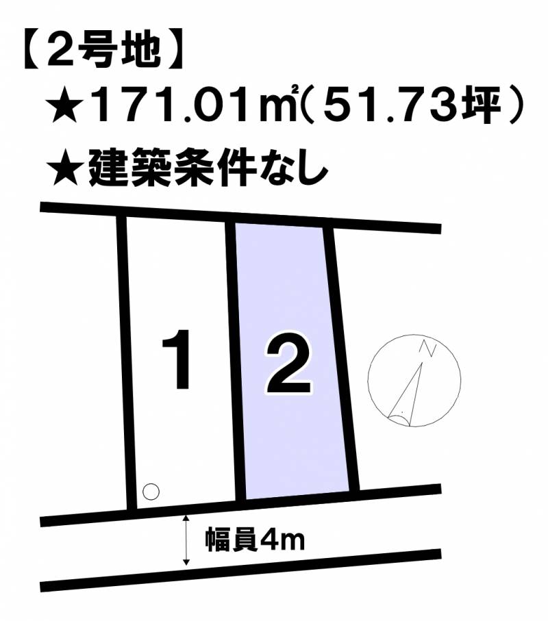 松山市堀江町  2号地の区画図