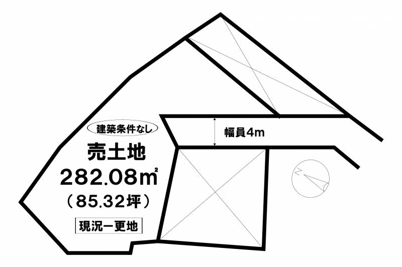 松山市朝日ヶ丘  の区画図