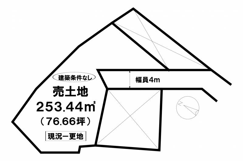 松山市朝日ヶ丘  の区画図