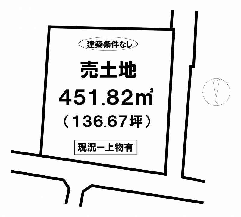 松山市上市  の区画図