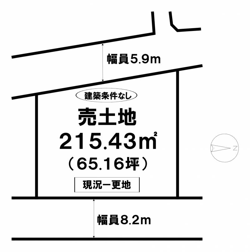 松山市北斎院町  の区画図