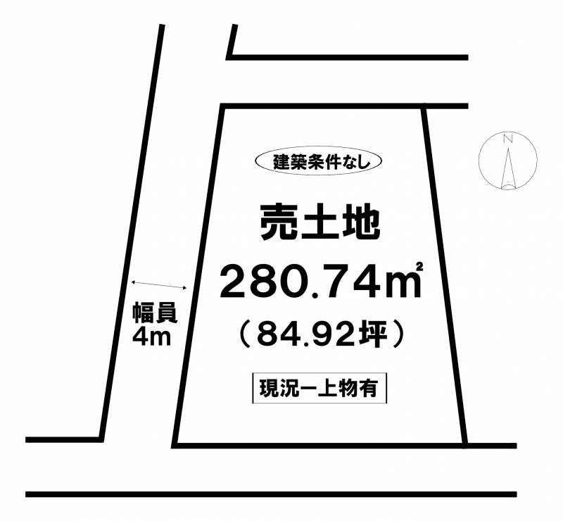 松山市西垣生町  の区画図