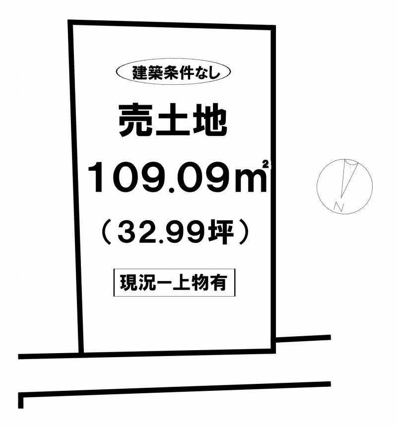 松山市小栗  の区画図