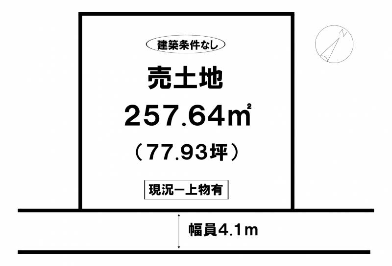 松山市北斎院町  の区画図