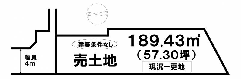 松山市みどりヶ丘  の区画図