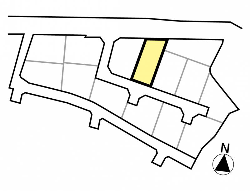 伊予郡砥部町高尾田 県営住宅児童遊園前5号地の区画図