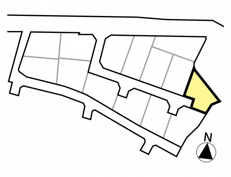 伊予郡砥部町高尾田 県営住宅児童遊園前10号地の区画図