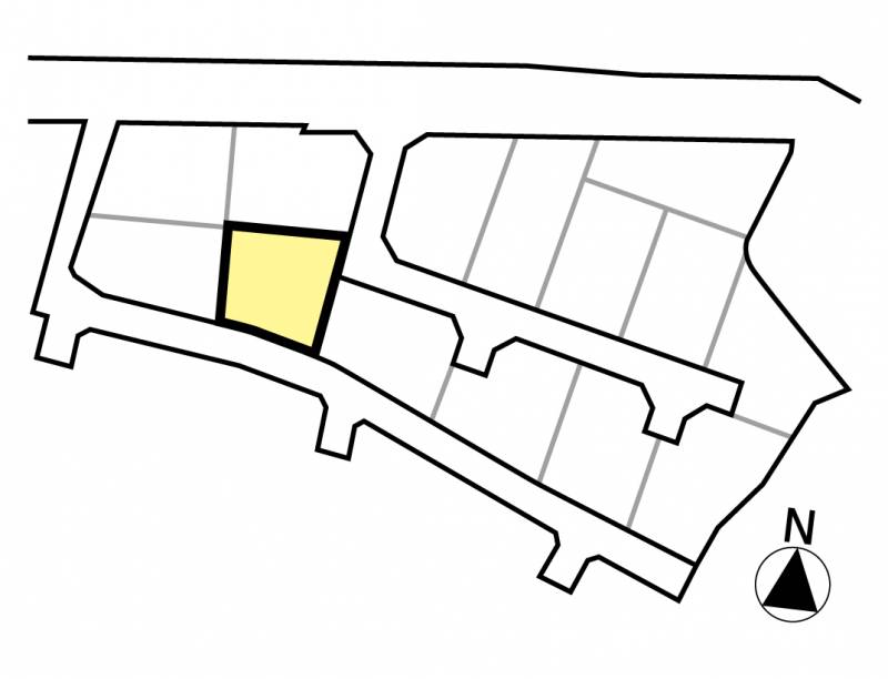 伊予郡砥部町高尾田 県営住宅児童遊園前15号地の区画図