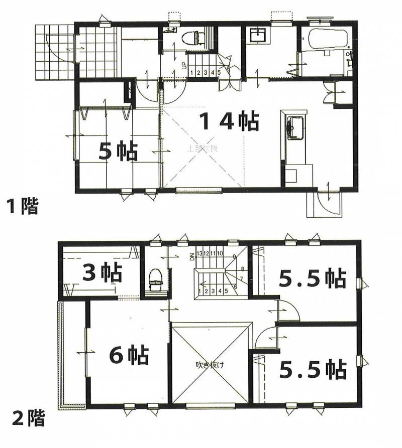 東温市田窪 一戸建 田窪C号地の間取り画像