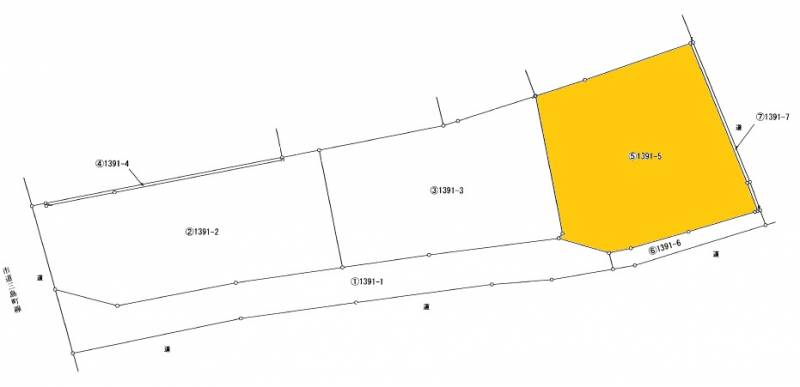 伊予市米湊 ３号地の区画図