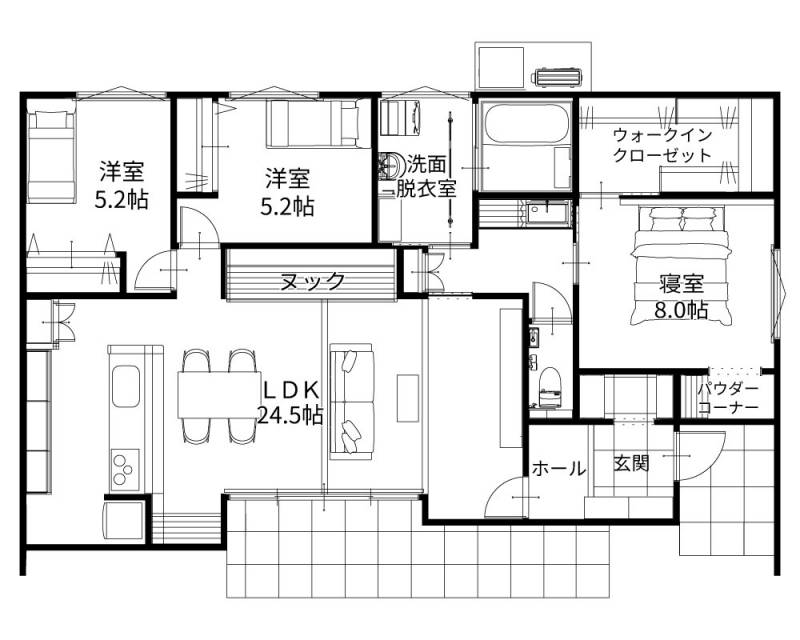 9月【高松市六条町】ヌックのある平屋 | モデルハウス見学会 画像2枚目