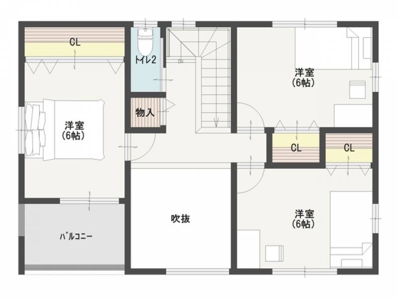 【新居浜市土橋】吹抜けが魅せる洗練されたシンプルな家 画像3枚目