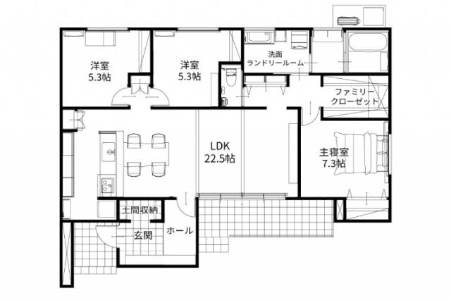 ９【丸亀市飯山町】柔らかな光が包むナチュラルな平屋｜平屋のモデルハウス 画像2枚目