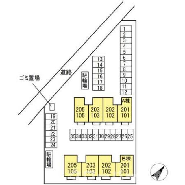 香川県善通寺市木徳町 アトレ木徳 Ｂ棟 203 物件写真1