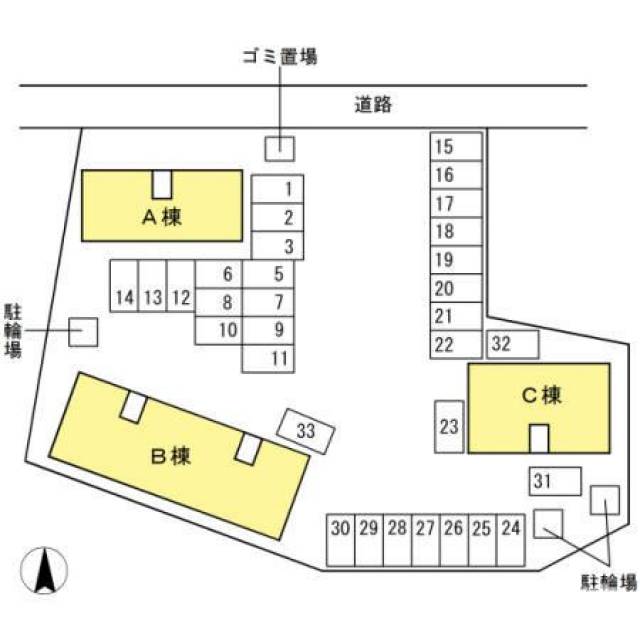 香川県丸亀市土器町西8丁目 やすらぎの家 C棟 C101 物件写真1