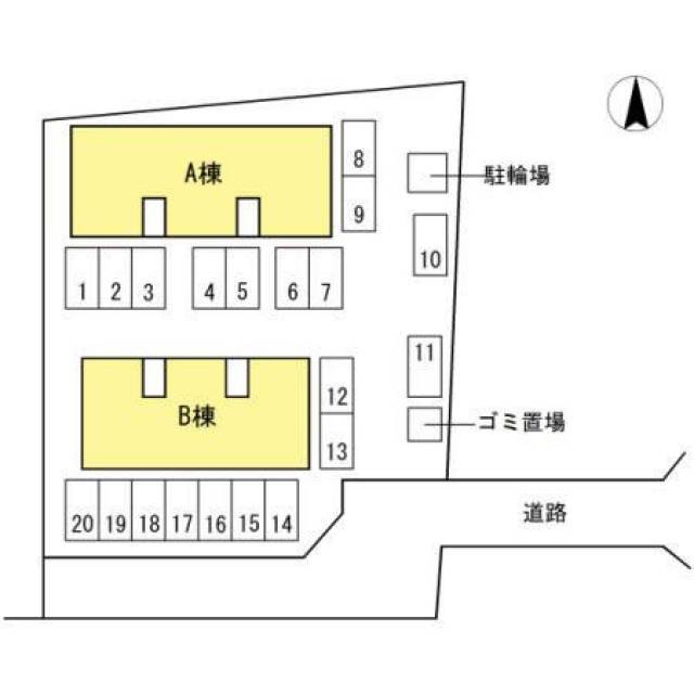 香川県丸亀市土器町西7丁目 ベルコート A棟 A202 物件写真1