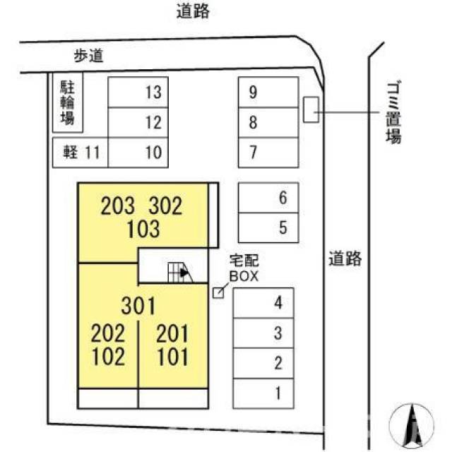 香川県坂出市旭町3丁目 アストレア 202 物件写真1