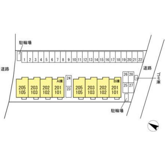 香川県丸亀市新浜町1丁目 North Shore A 105 物件写真1