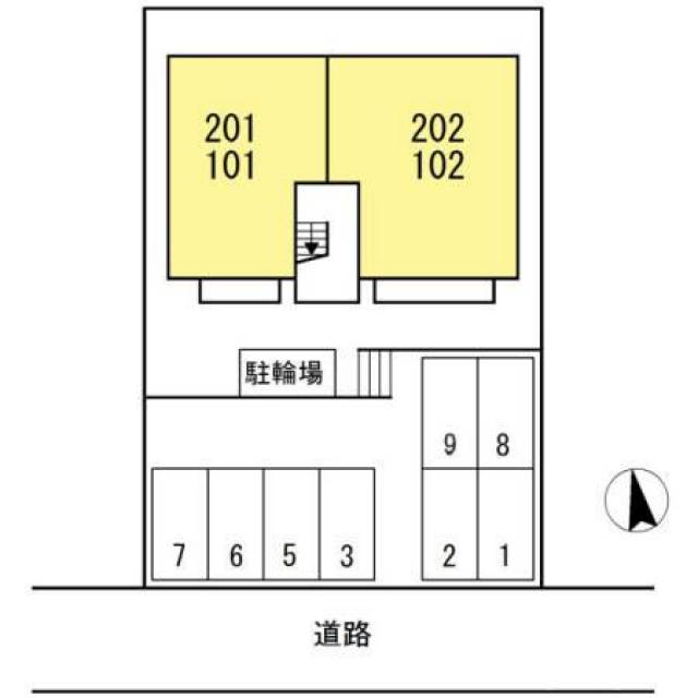 香川県三豊市詫間町松崎 カーサＭ 201 物件写真1