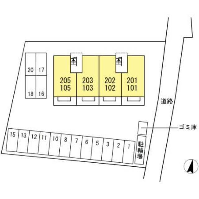 香川県善通寺市大麻町 サンハイツ大麻Ａ 203 物件写真1