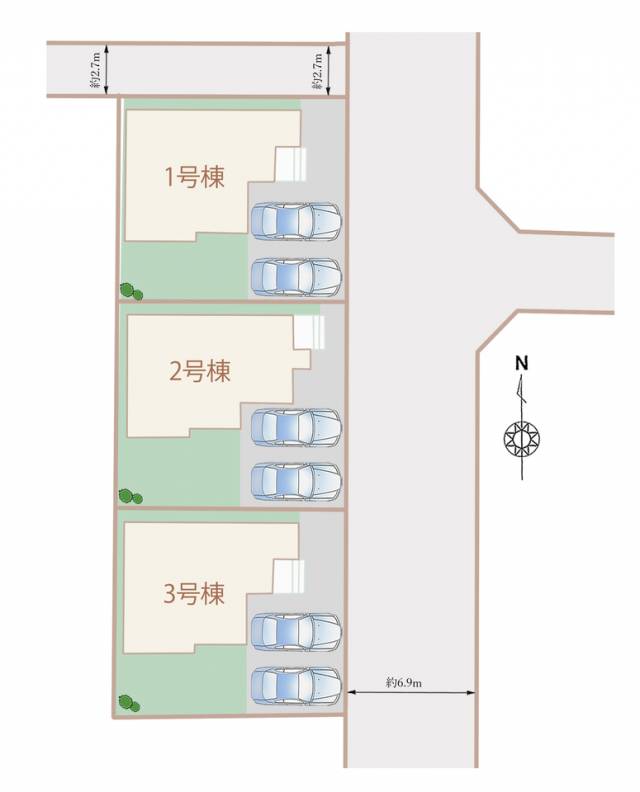 松山市市坪南２丁目 松山市市坪南 一戸建 1号棟 物件写真1