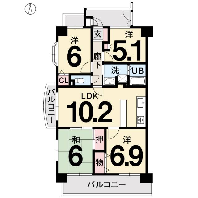 ダイアパレスシャトーヴュー萱町  画像1枚目