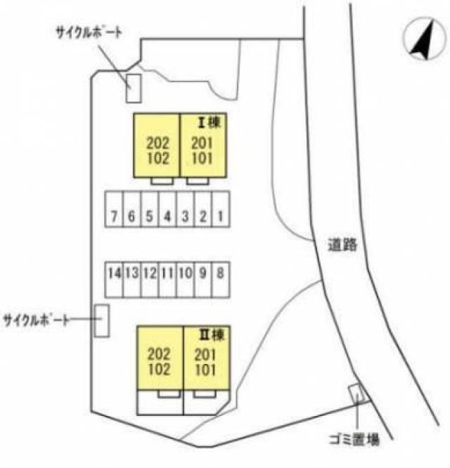 愛媛県四国中央市上分町８３０番地２０ Una Casa Famiglia　Ⅰ棟　-の2LDK賃貸アパート 102 物件写真1