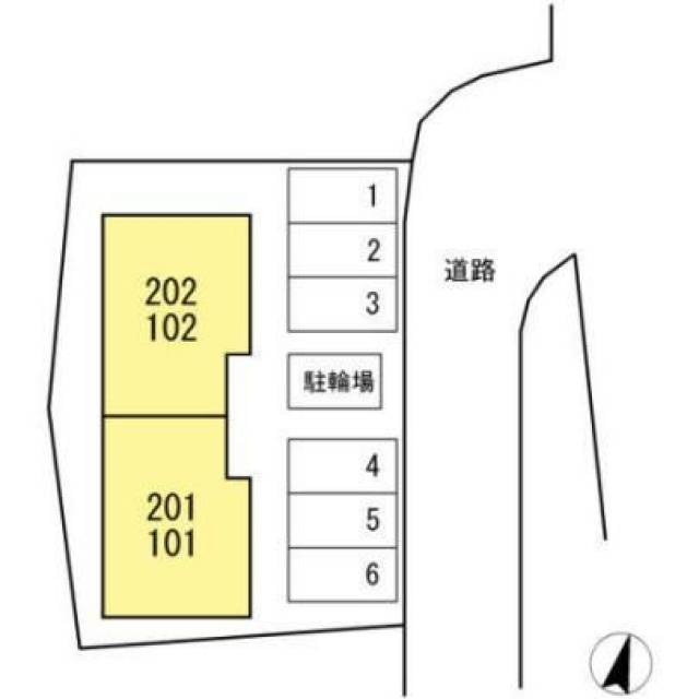 愛媛県四国中央市上分町８３０-１９ Una casa hinotani　-の1LDK賃貸アパート 102 物件写真1