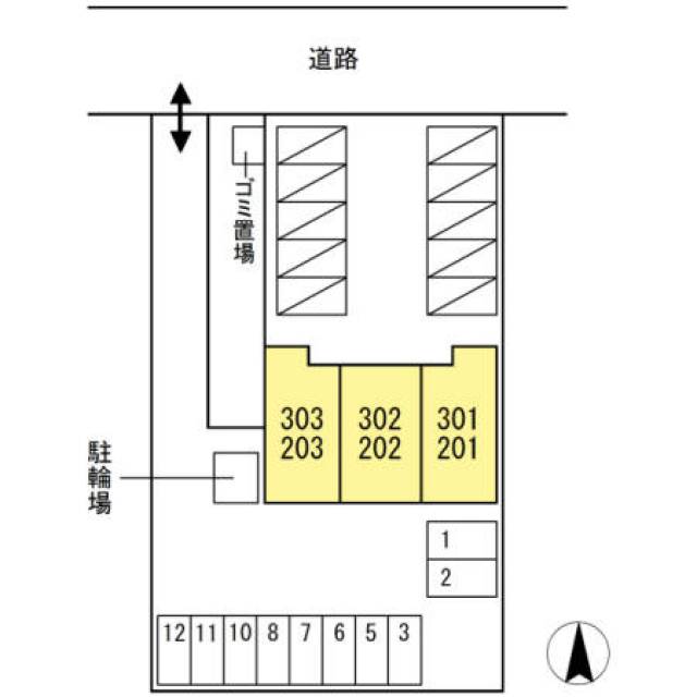 高知県高知市北川添 リバーパーク桂 203 物件写真1