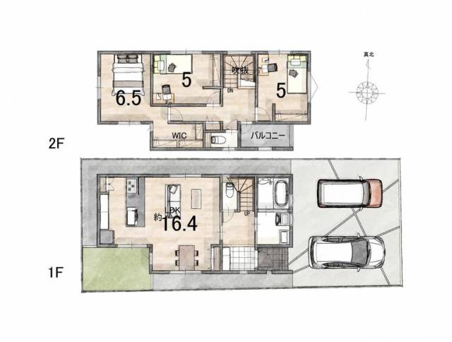 松山市鴨川 一戸建画像1枚目