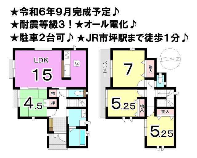 松山市市坪南 一戸建画像1枚目