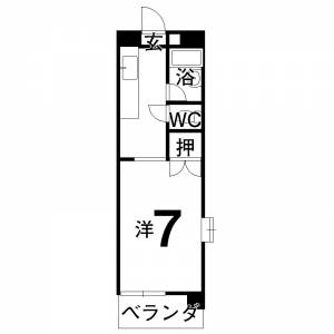 ウイングコート弐番館 Ｓ1の間取り画像