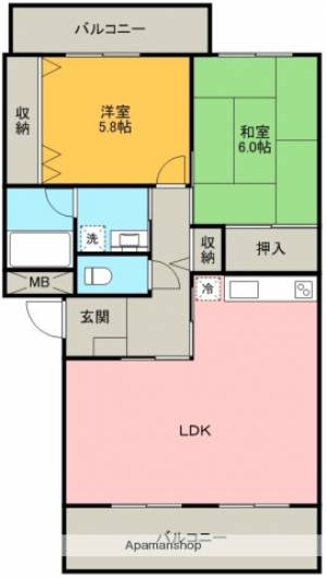 クリスタル川原 101の間取り画像