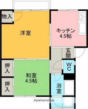 平成ハイツ2号館 402の間取り画像