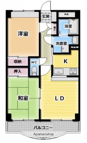 ヴェルシャトー京都 302の間取り画像