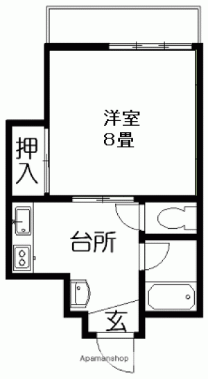 サンプラザ矢野 303の間取り画像