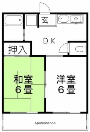 グランシャトー吉原 北棟201の間取り画像