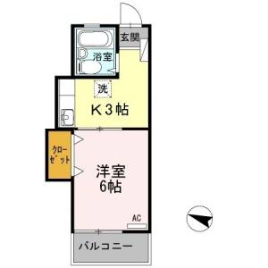 ピュアハイツ生野 405の間取り画像