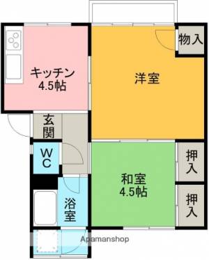 平成ハイツ5号館 303の間取り画像