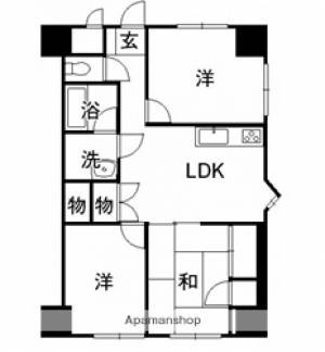 ロイヤルコーポ茂木 505の間取り画像