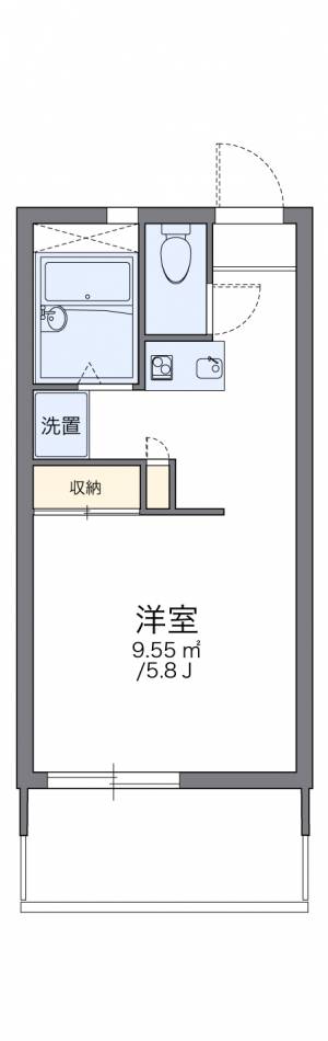 レオパレス宇多津 311の間取り画像