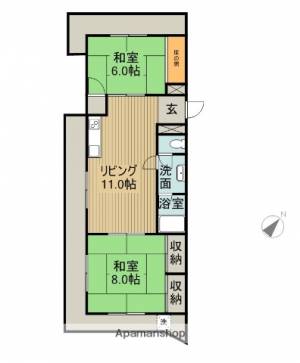 平成マンション 608の間取り画像