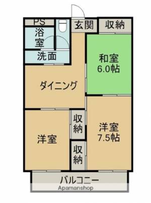 コーポラス秋山 207の間取り画像