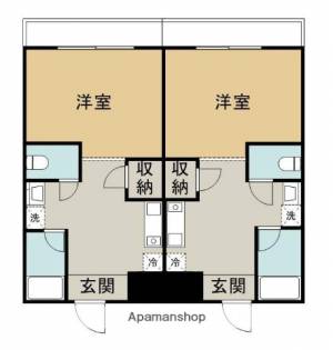 グランシャトー青山 南棟308の間取り画像