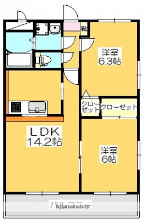 マリベールＵＴＡＺＵI 101の間取り画像