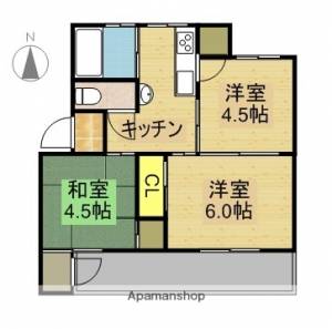 ココモタウン2番館 405の間取り画像