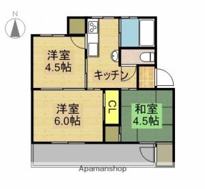 ココモタウン3番館 401の間取り画像